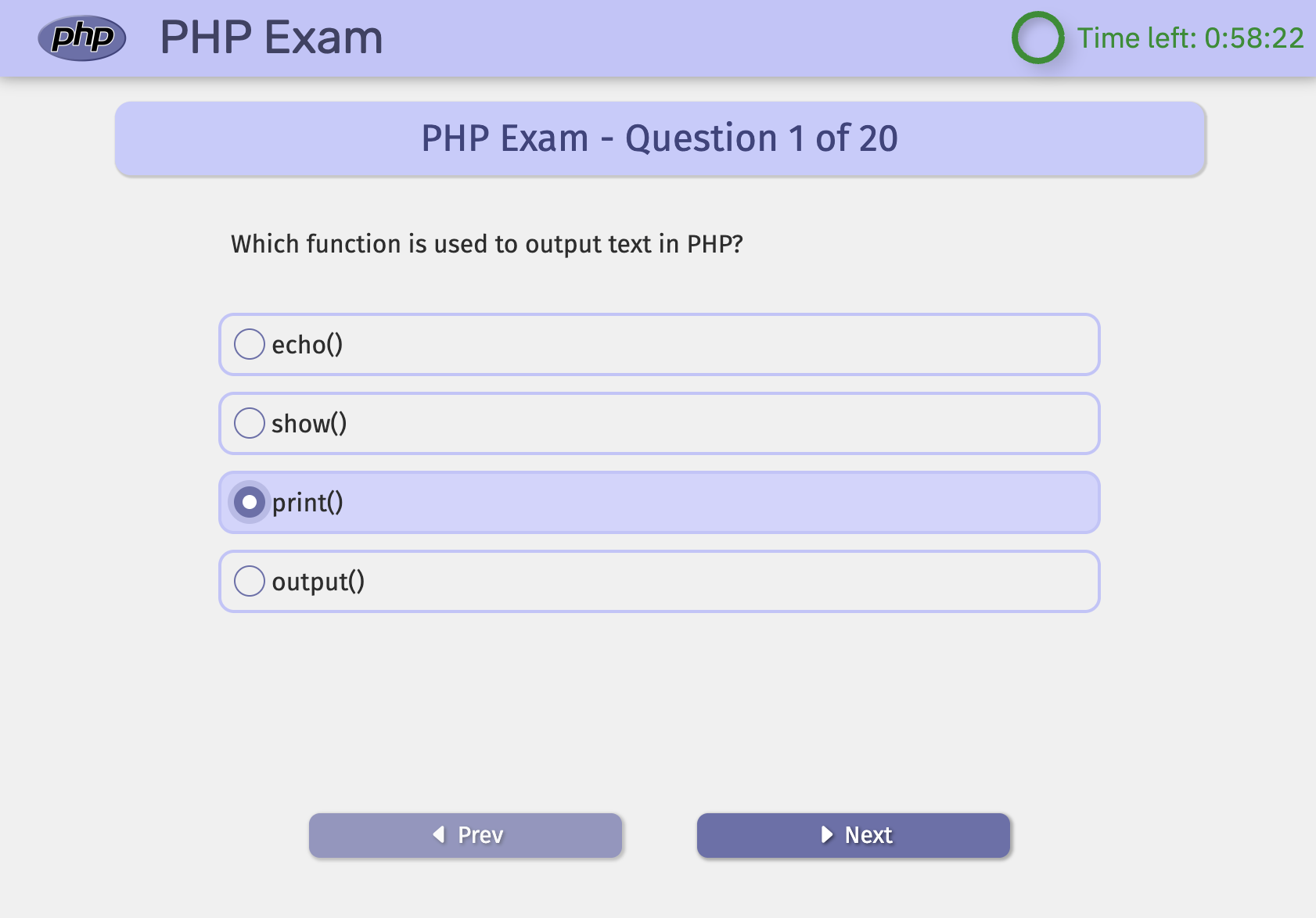 Exam Question